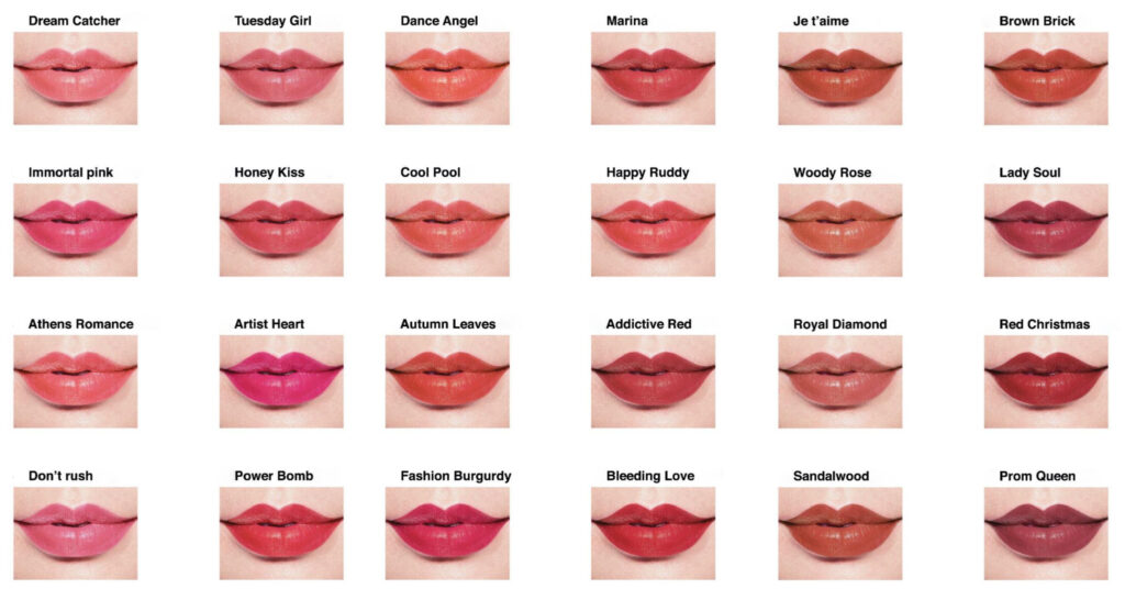 Lipstick Colors 1024x556 - Lip Gloss